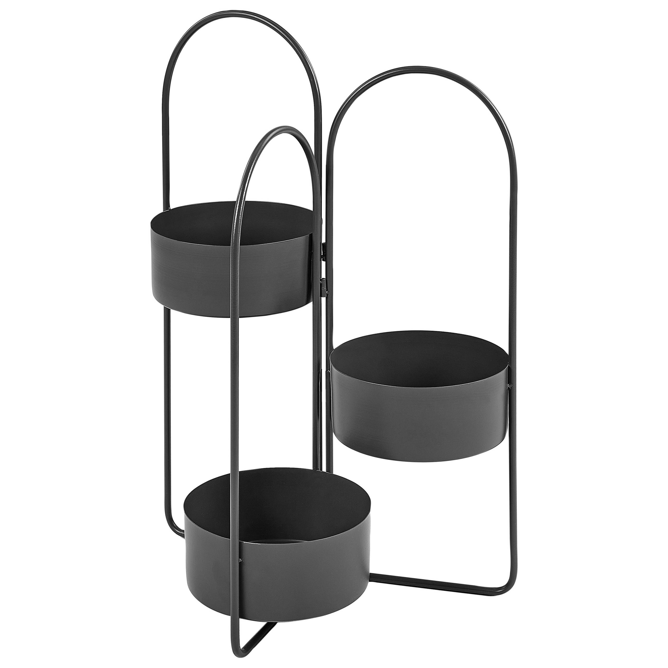 Cache-pot d'intérieur Métal Noir COLUTENA - Beliani
