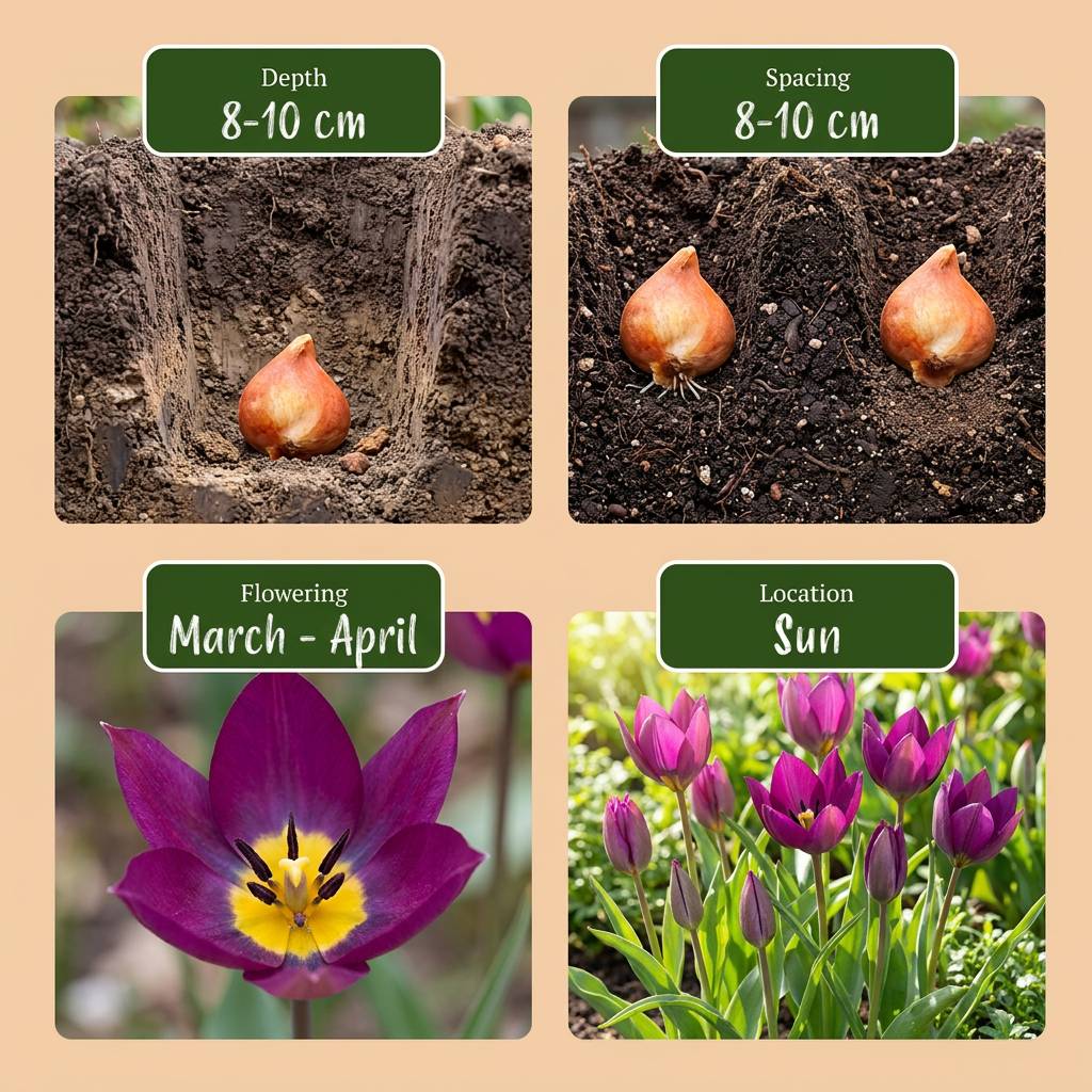 La Green Touch - Tulipe botanique Persian Pearl - 25 bulbes - calibre 6/7 - Image 4