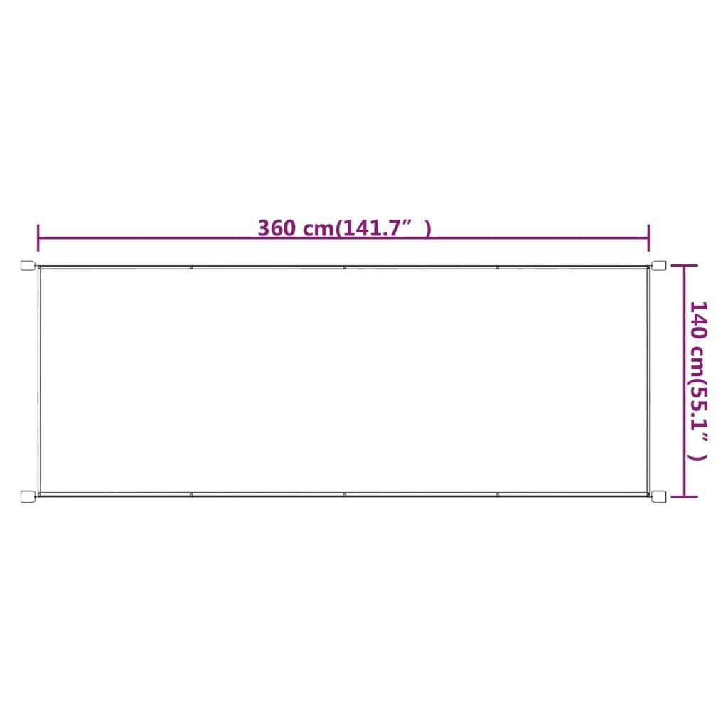 Helloshop26 - Auvent vertical 140x360 cm tissu oxford bleu - Imagen 5