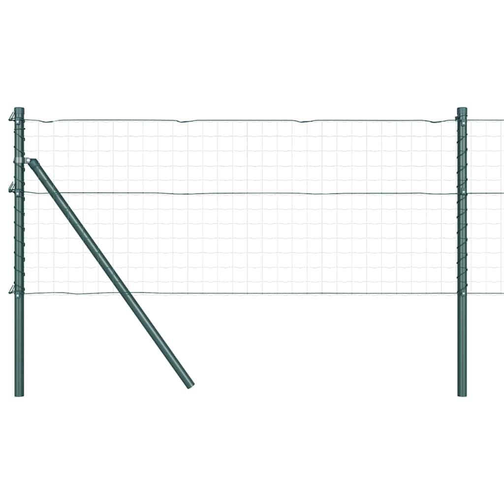 Poteau de clôture Acier galvanisé Vert 3,2 x 3,2 x 100 cm, Poids :48.6kg - PANGIVO - Image 2
