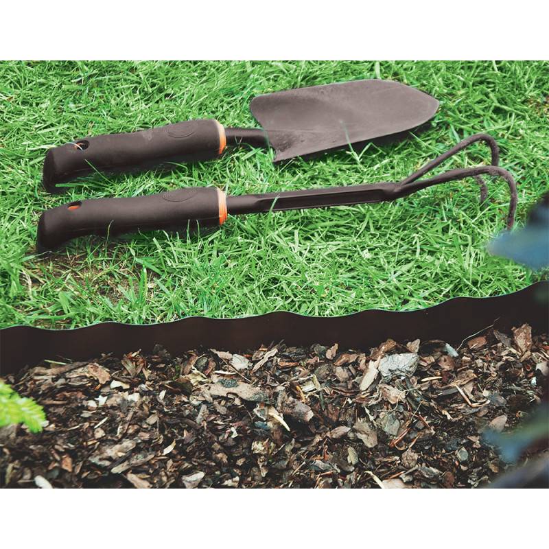 Lem Select - Bordure de jardin marron ONDULEE Longueur 9 mètres Hauteur 200mm - Imagen 2