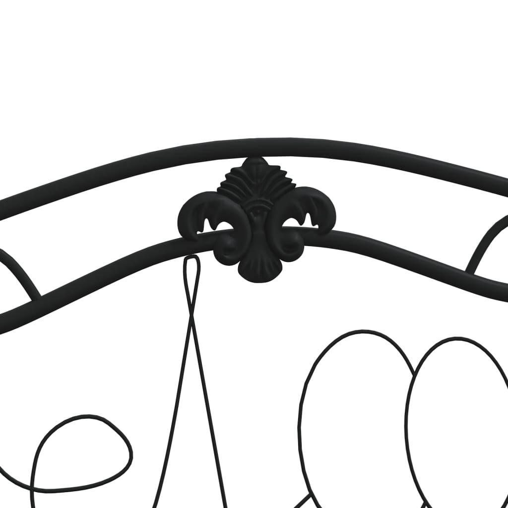 Helloshop26 - Banc de jardin meuble de patio d'extérieur terrasse 2 places 104 x 52 x 78 cm noir acier - Imagen 5