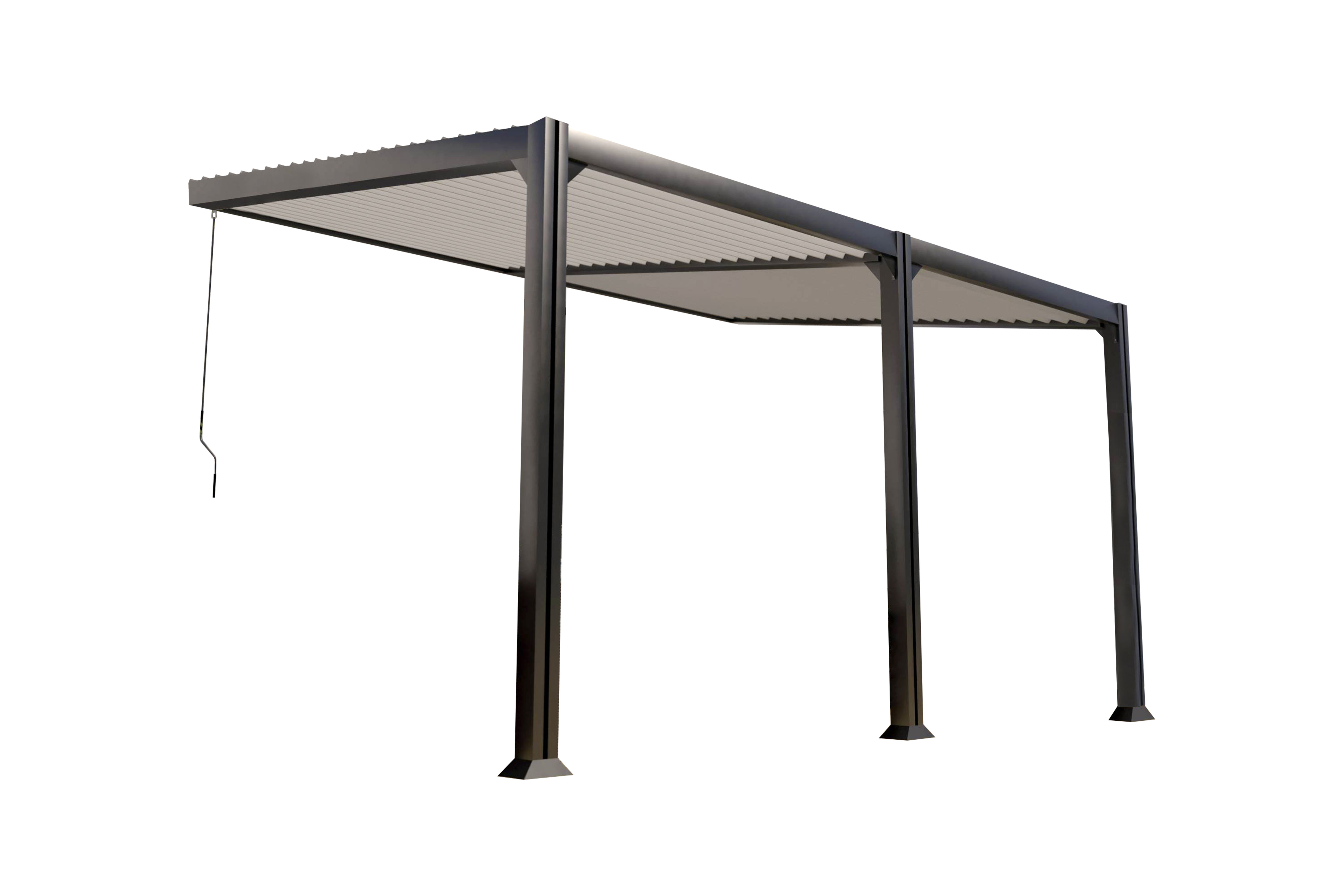 Couleurs du monde - Melbourne - Pergola adossée bioclimatique 3x4m en aluminium  - Couleurs du Monde - Imagen 3