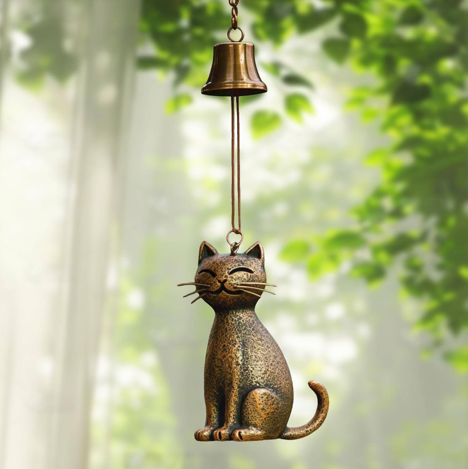 Carillon à vent pour chat, décoration de jardin Type B MCBOSON - Image 4