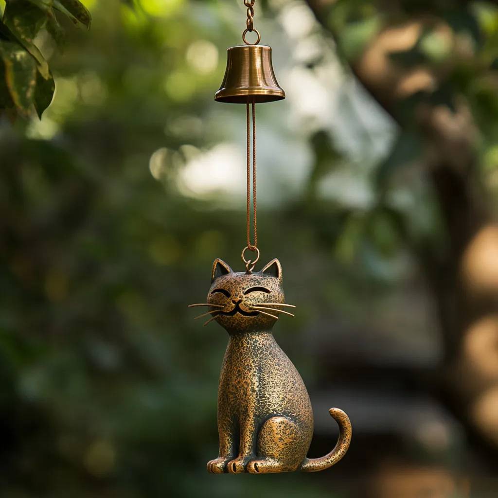 Carillon à vent pour chat, décoration de jardin Type B MCBOSON - Image 2