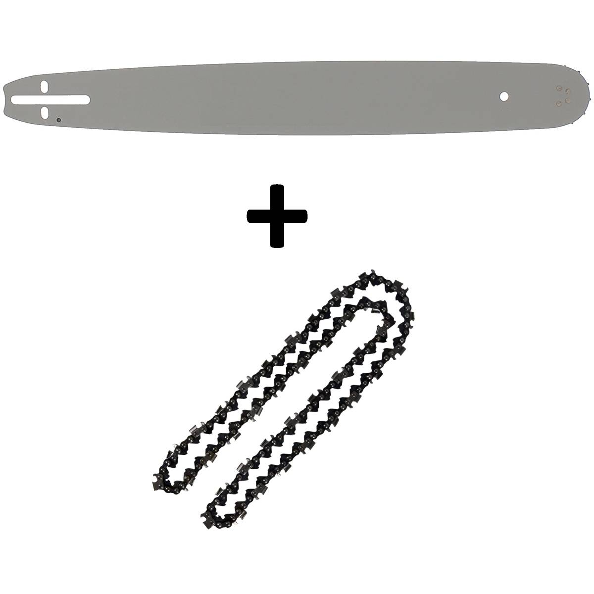 Gt Garden - Guide 20 pouces (50 cm) avec chaîne 76 maillons pour tronçonneuse - GT GARDEN - Imagen 1