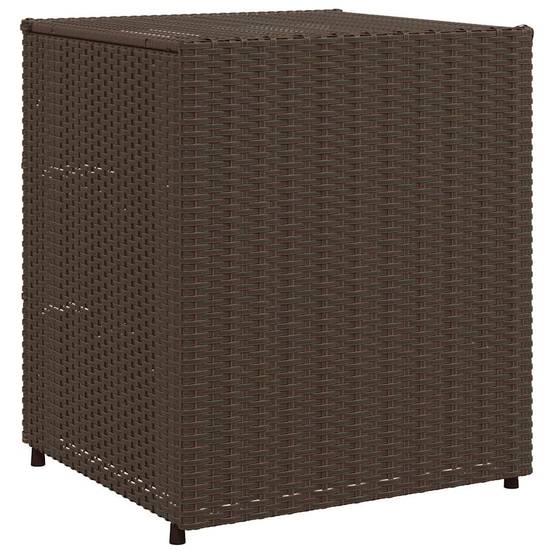 Meuble de Rangement Bas 3 Tiroirs en Polyrotin pour Extérieur Marron 55x59x69 cm – ComfortXL Outdoor Living - Image 7