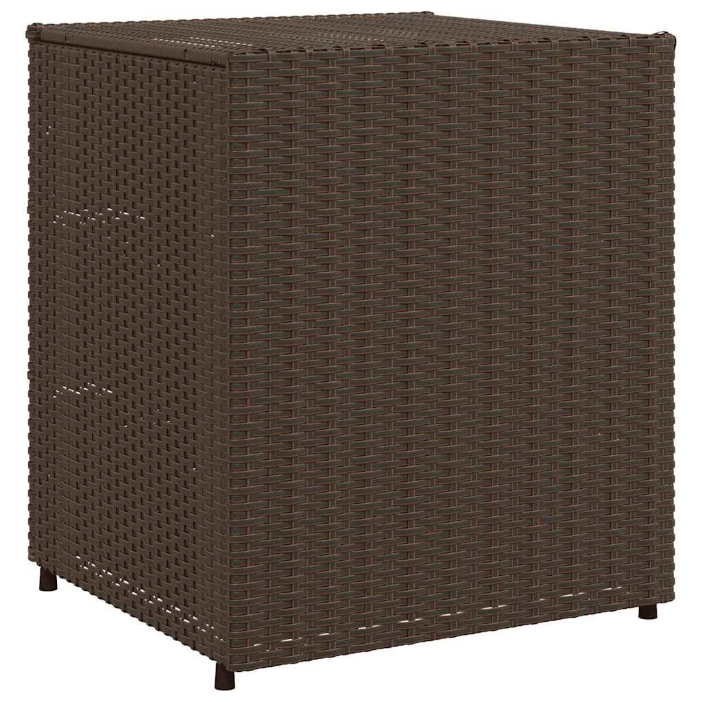 Meuble de Rangement Bas 3 Tiroirs en Polyrotin pour Extérieur Marron 55x59x69 cm – ComfortXL Outdoor Living - Image 7