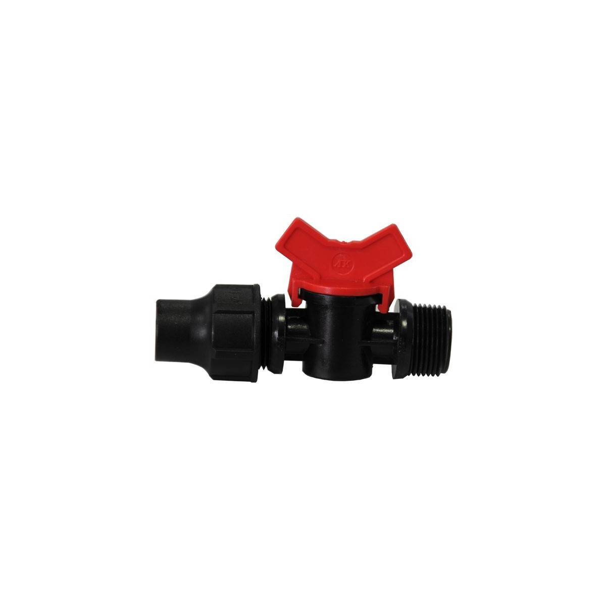 Codital - Mini vanne Filetée 3/4''- Raccord tube basse densité 20mm