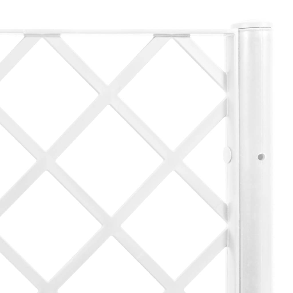 Vidaxl - Jardinière avec treillis blanc 160x40x140 cm PP vidaXL 367874 - Image 8