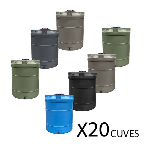 Cuve de stockage d'eau 2000l- lot de 20 - Image 1