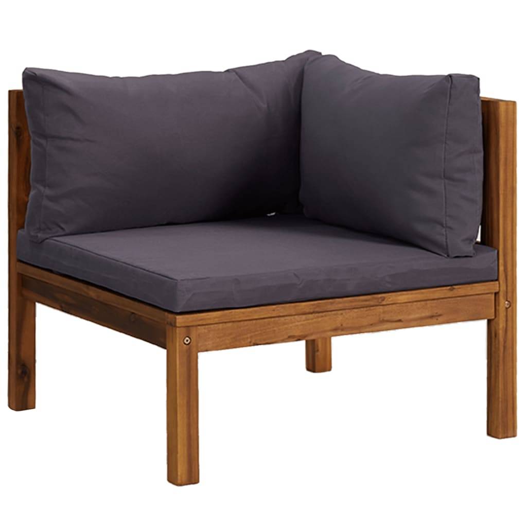 Vidaxl - Salon de jardin 5 pcs avec coussin Bois d'acacia solide vidaXL 3086919 - Image 7