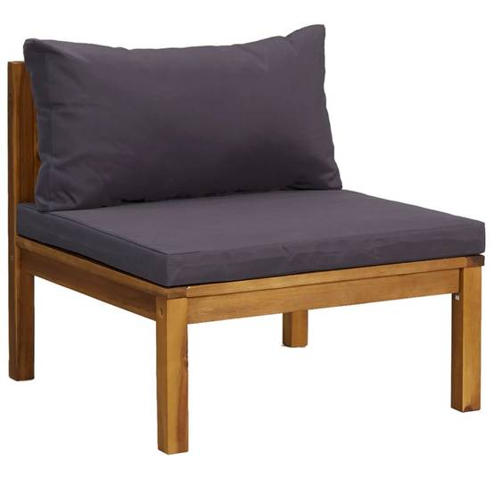 Vidaxl - Salon de jardin 5 pcs avec coussin Bois d'acacia solide vidaXL 3086919 - Image 8