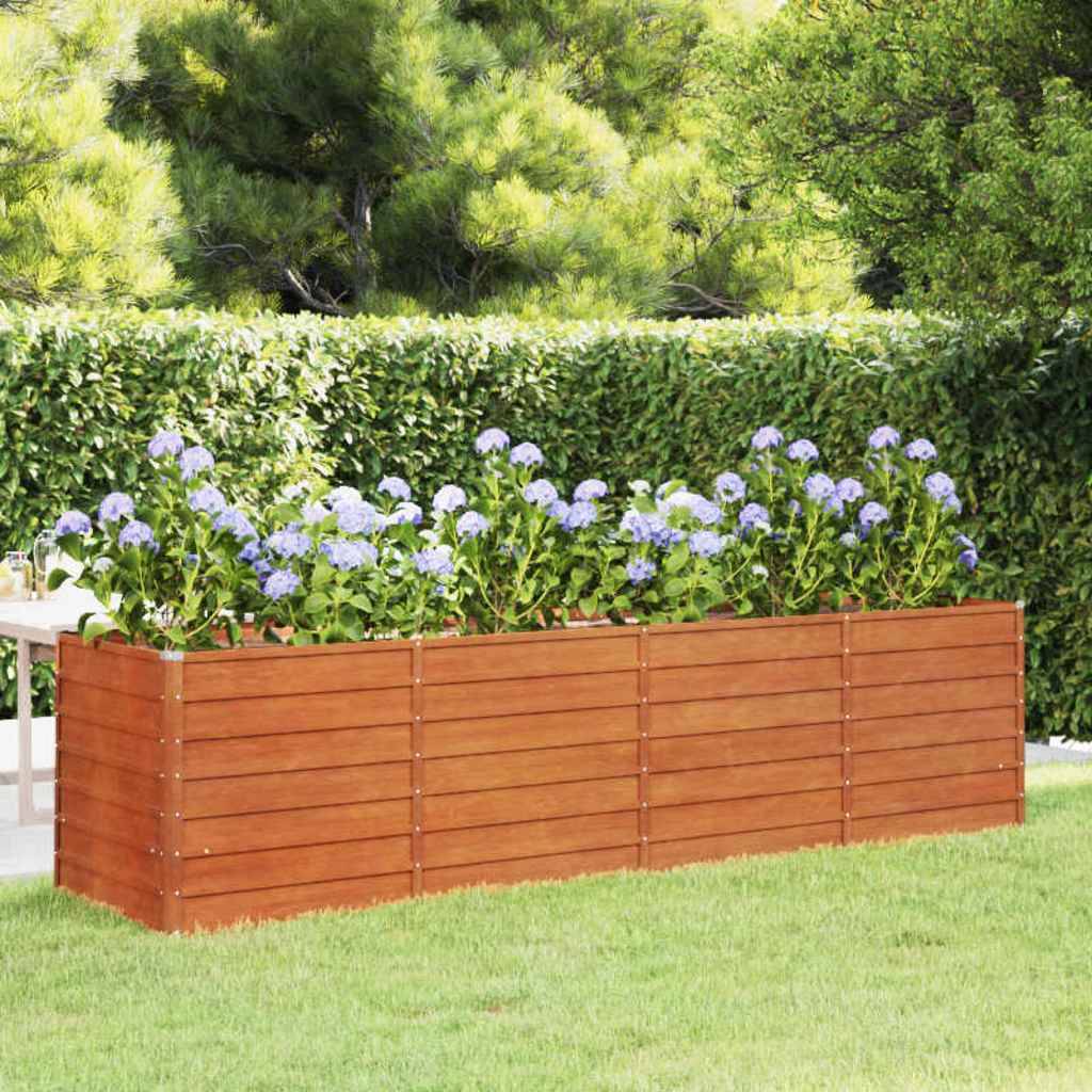 ComfortXL - Très grand potager surélevé acier Corten hauteur 77cm 320x80x77cm – ComfortXL Outdoor Living - Image 1