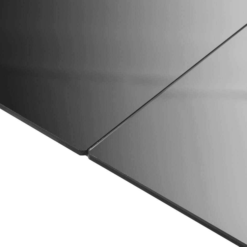 Vidaxl - Table de jardin Noir 150x90x74 cm Aluminium et verre vidaXL 42788 - Imagen 4