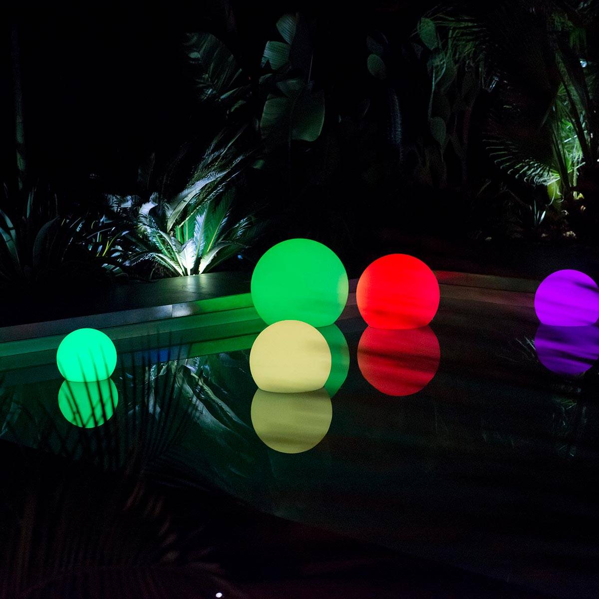 Lumisky - Boule lumineuse sans fil flottante BOBBY D60cm - Imagen 4