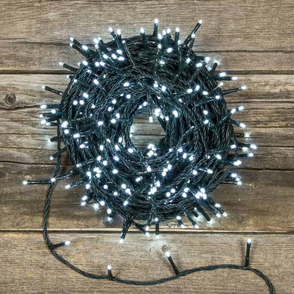 Lotti - Guirlande lumineuse 34M 480 LED blanc froid 8 fonctions d'animation câble vert 30V Lotti - Imagen 5