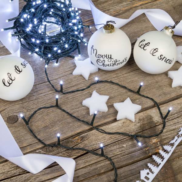Lotti - Guirlande lumineuse 34M 480 LED blanc froid 8 fonctions d'animation câble vert 30V Lotti - Imagen 3