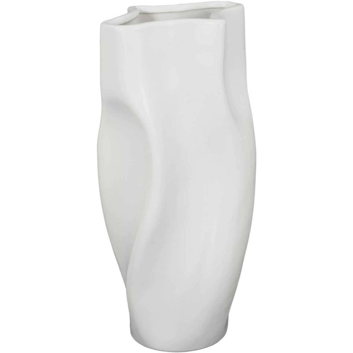 The Home Deco Factory - Vase moderne en céramique 14.5 x 12 x 29.5 cm - Imagen 1