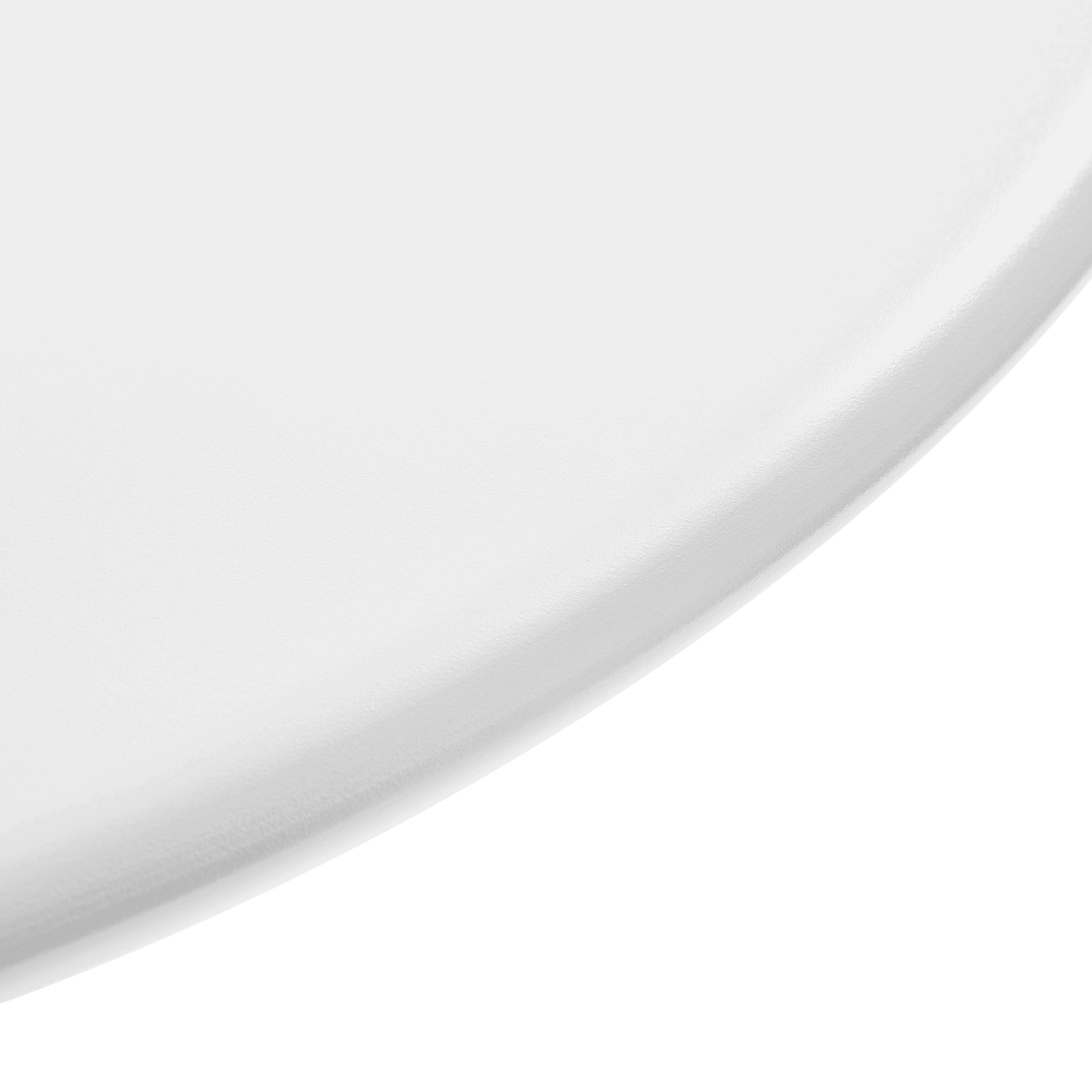 Oviala - Table de jardin ronde bistrot avec plateau rabattable 70 cm blanc Palavas - Oviala - Image 6