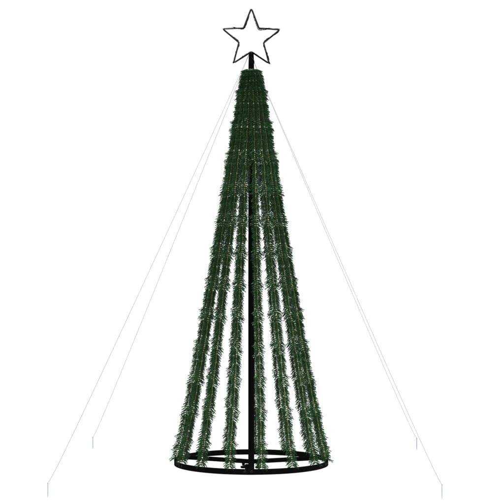 Sapin De Noël - Arbre de Noël lumineux conique 275 LED bleu 180 cm - Image 5