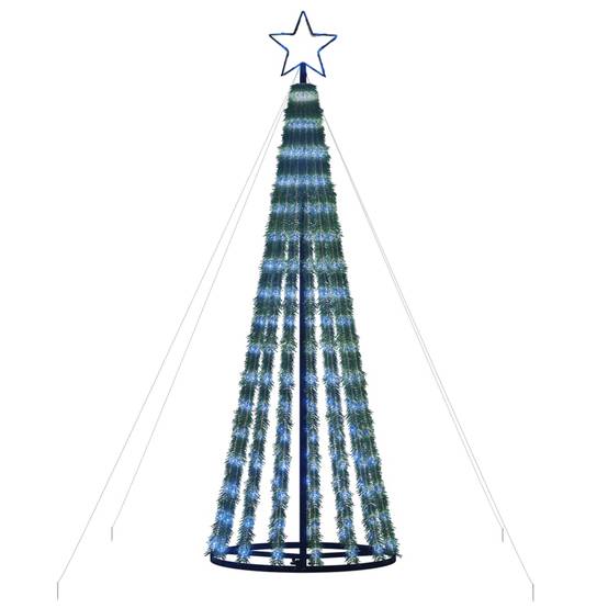Sapin De Noël - Arbre de Noël lumineux conique 275 LED bleu 180 cm - Image 4