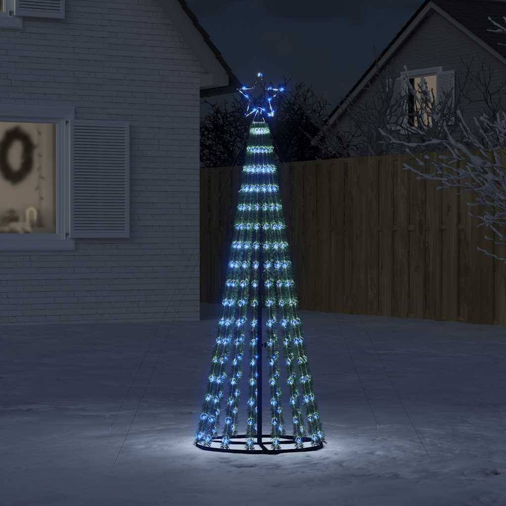 Sapin De Noël - Arbre de Noël lumineux conique 275 LED bleu 180 cm - Image 2