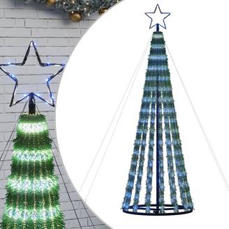 Sapin De Noël - Arbre de Noël lumineux conique 275 LED bleu 180 cm