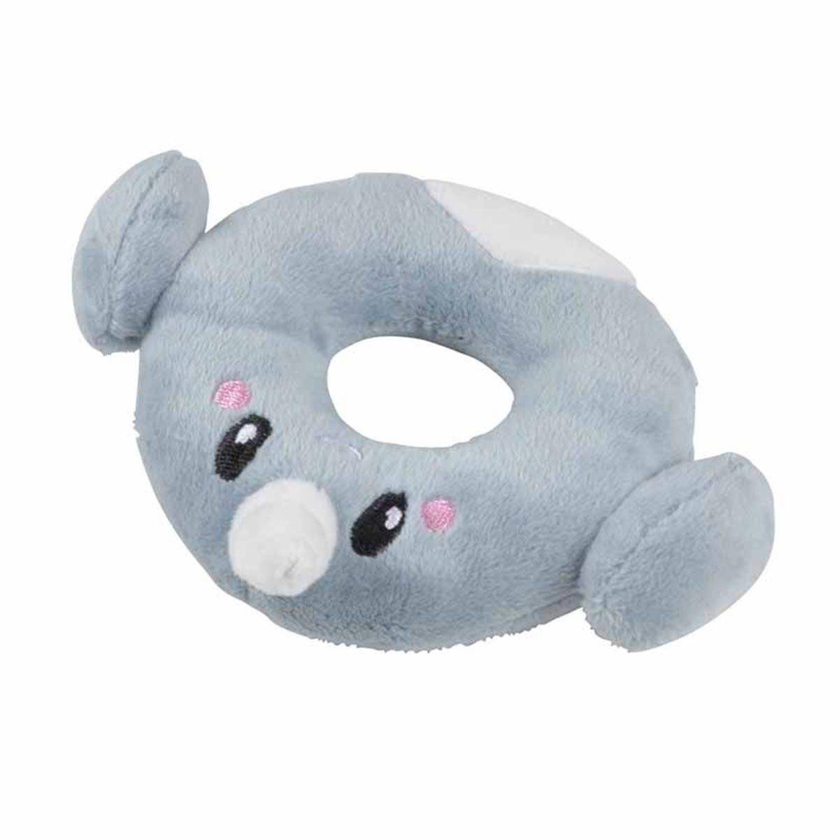 Doudou avec Hochet "Narval Océan" 12cm Bleu - Image 1