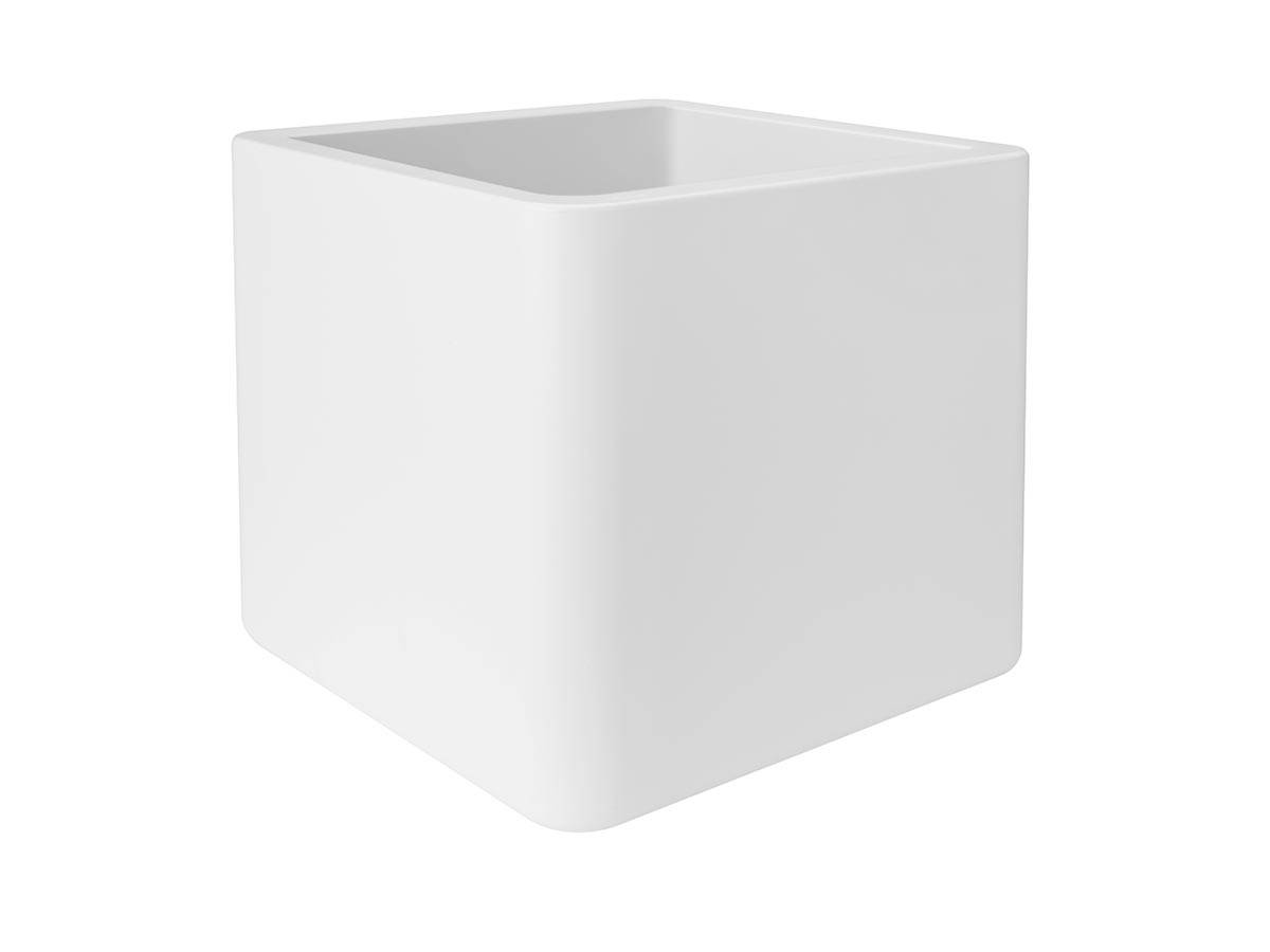 Pot de fleurs Pure Soft Brick 50 x H.50 cm - Blanc - Imagen 1