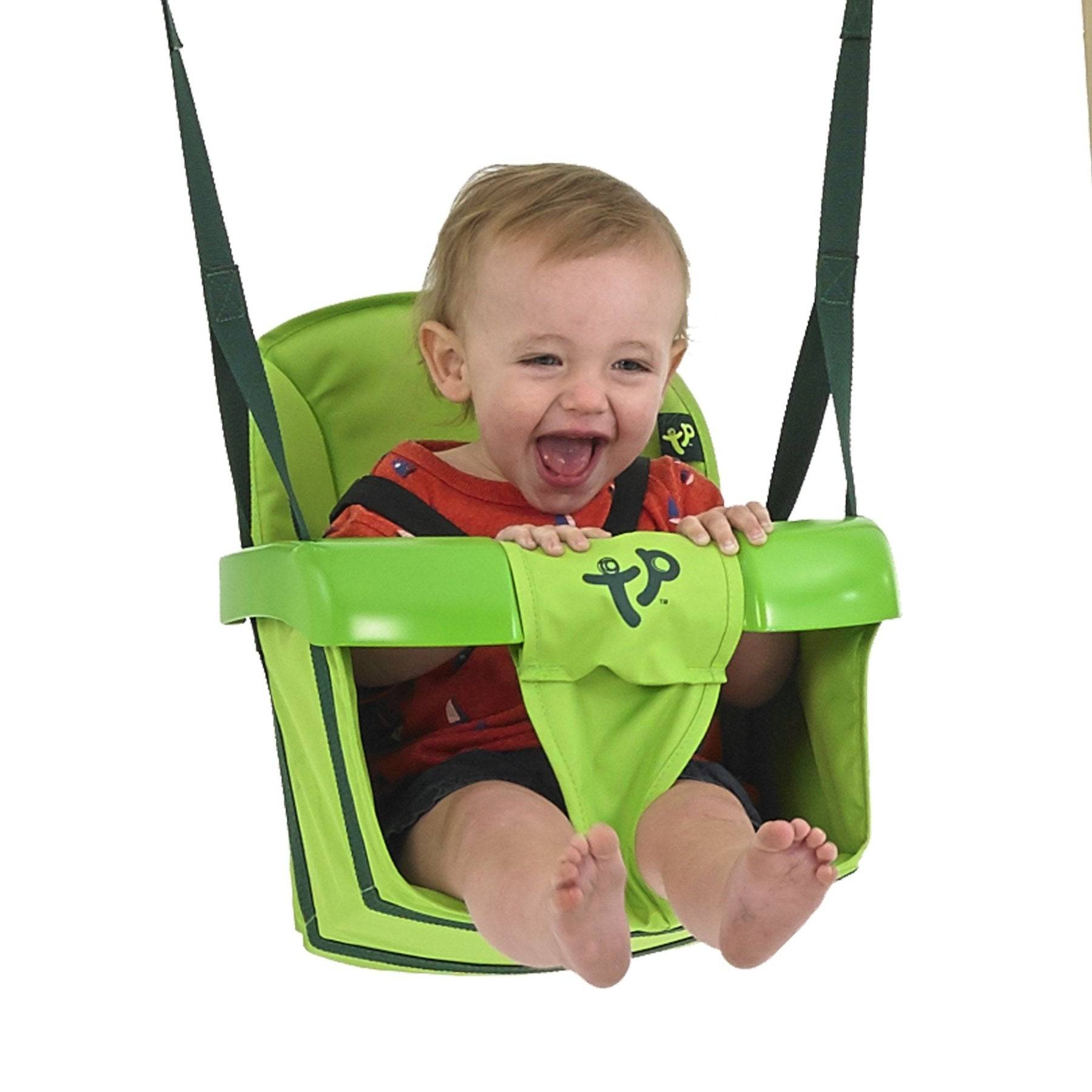 Tp Toys - Balançoire siège bébé confort pliant h190-250cm vert - Imagen 4
