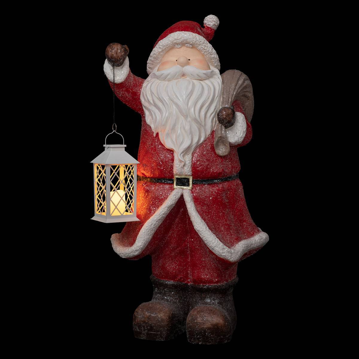 Fééric Lights & Christmas - Père Noël avec lanterne en résine 1 lampe H119cm P - Feeric Lights & Christmas - Imagen 2