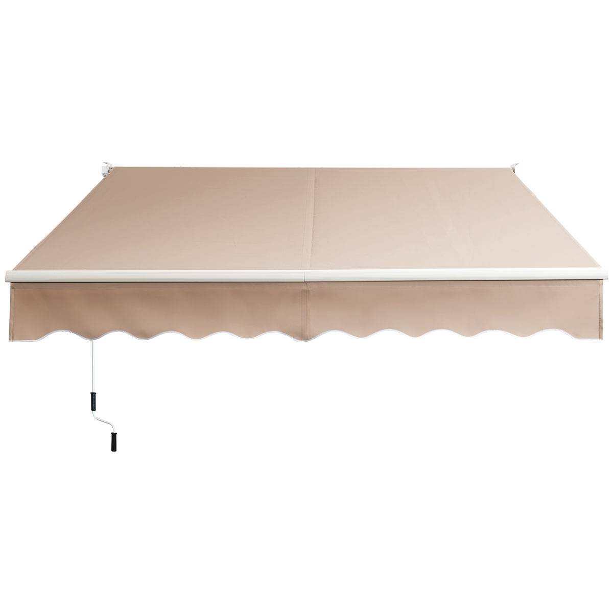 Maison Chic - Store Banne Auvent Rétractable Manuel 245x200CM Angle Ajustable 40°-100° sans Perçage pour Balcon/Jardin Marron - Image 1