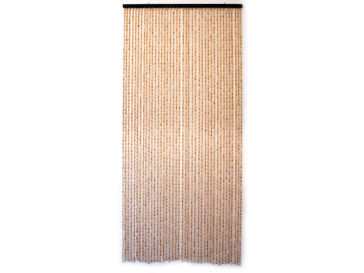 Morel - Rideau de porte en bambou et perle de bois - Morel - Image 1