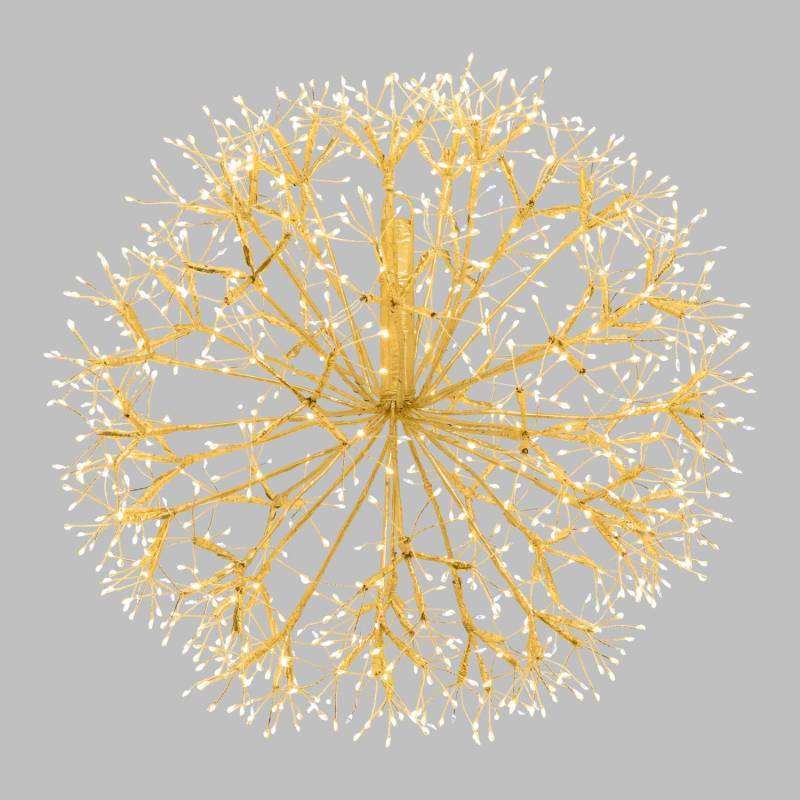 Lotti - Branche Sphère Riche RICH Champagne Ø50cm 912 MicroLED FlashLED avec Rameaux de Led 5m+Ø50cm Lotti - Image 1