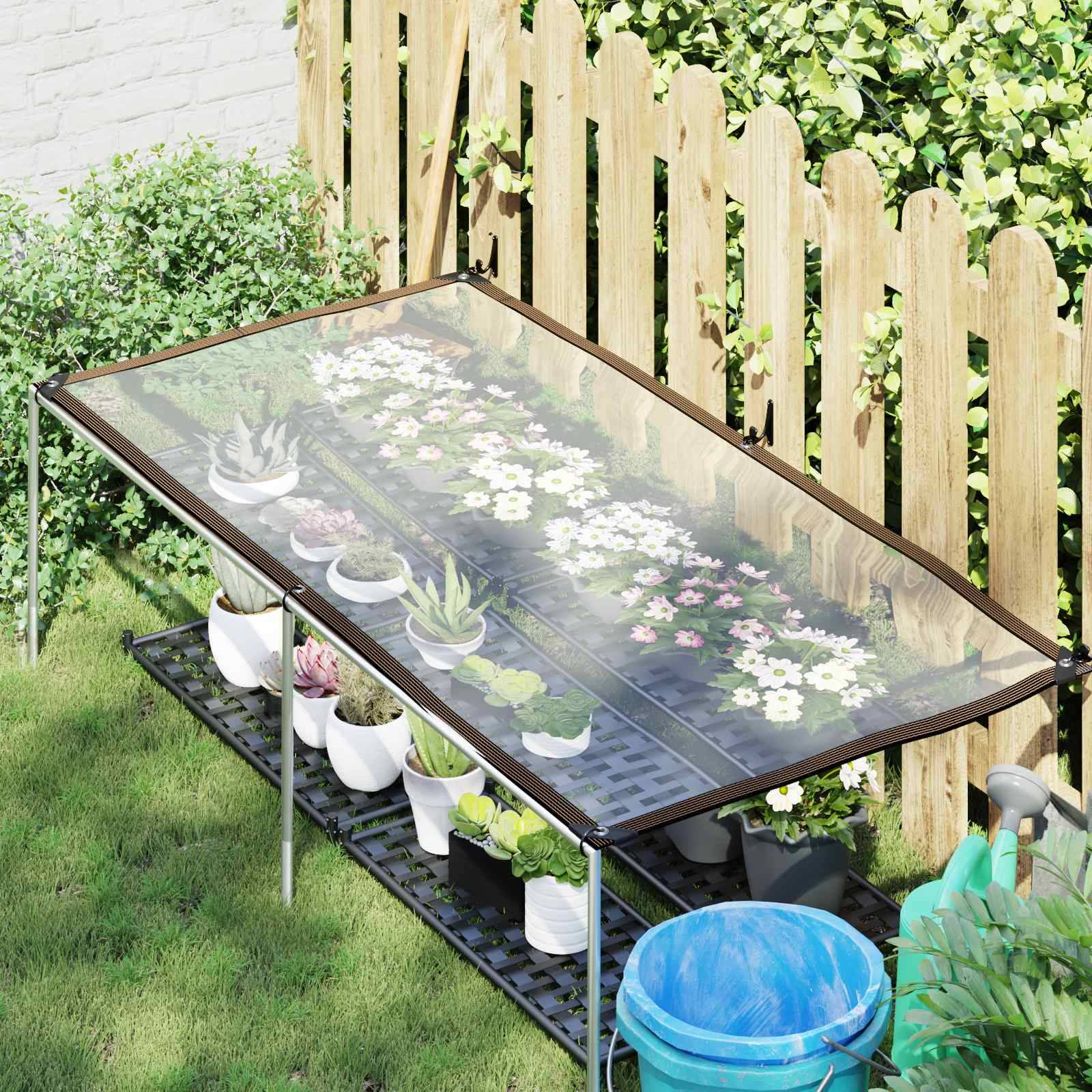 Vidaxl - Couverture pour plantes 1 x 2 m PE Translucide vidaXL 3429307 - Image 4
