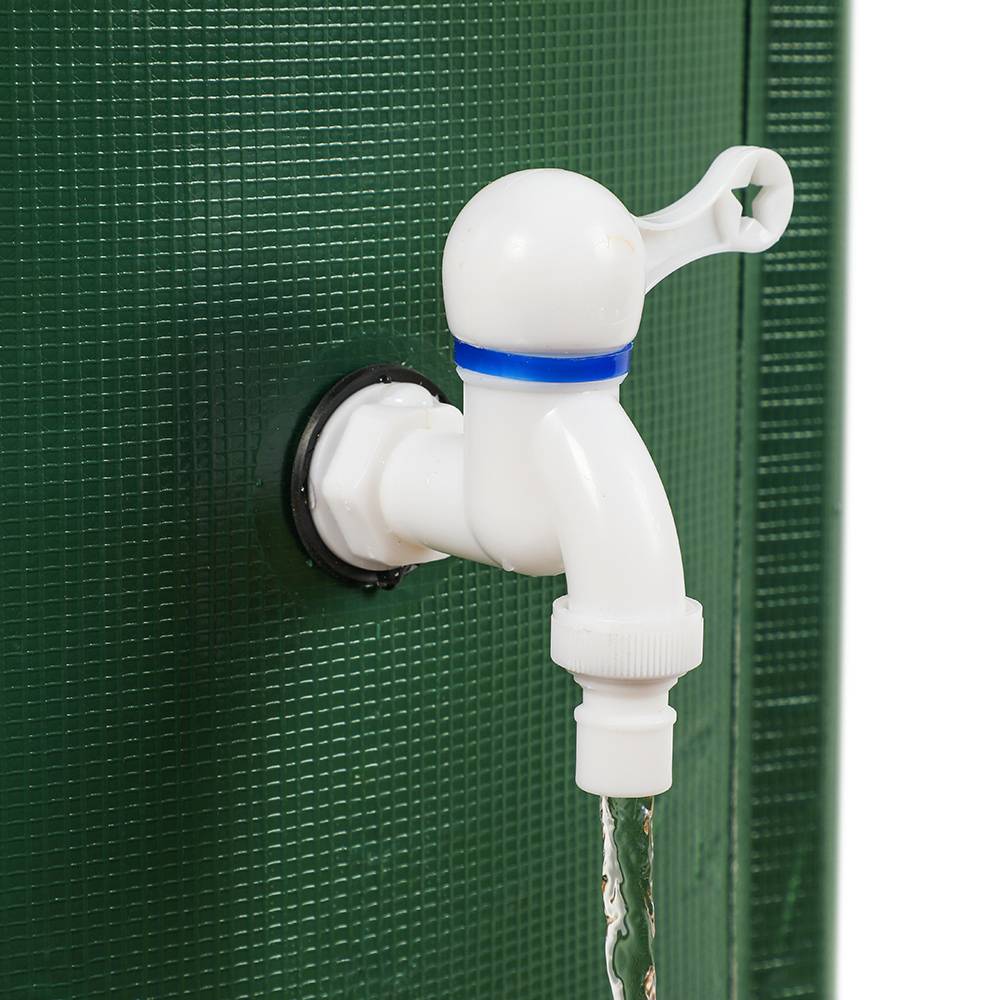Terre Jardin - Réservoir / cuve d'eau de pluie pliable 250 Litres Vert - Image 6