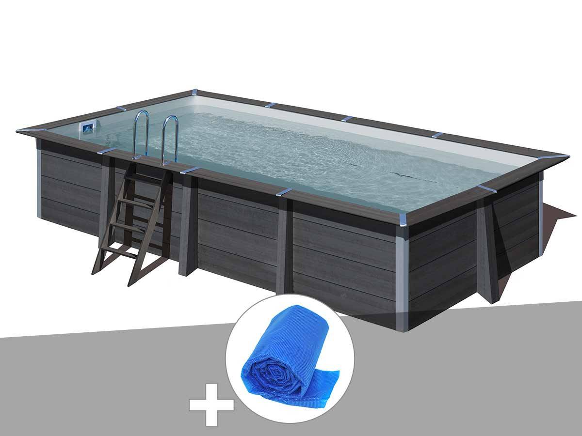 Gré - Kit piscine composite Gré Avant-Garde rectangulaire 6,06 x 3,26 x 1,24 m + Bâche à bulles