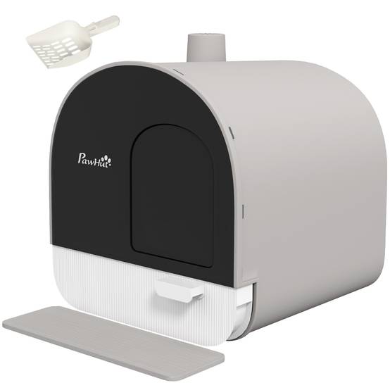 Maison de toilette plastique gris 43 x 44 x 47 cm - PANGIVO - Image 2