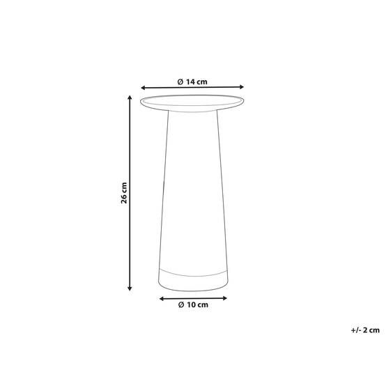 Beliani - Vase à fleurs Verre Transparent MANNA - 14x14x26- Beliani - Image 3