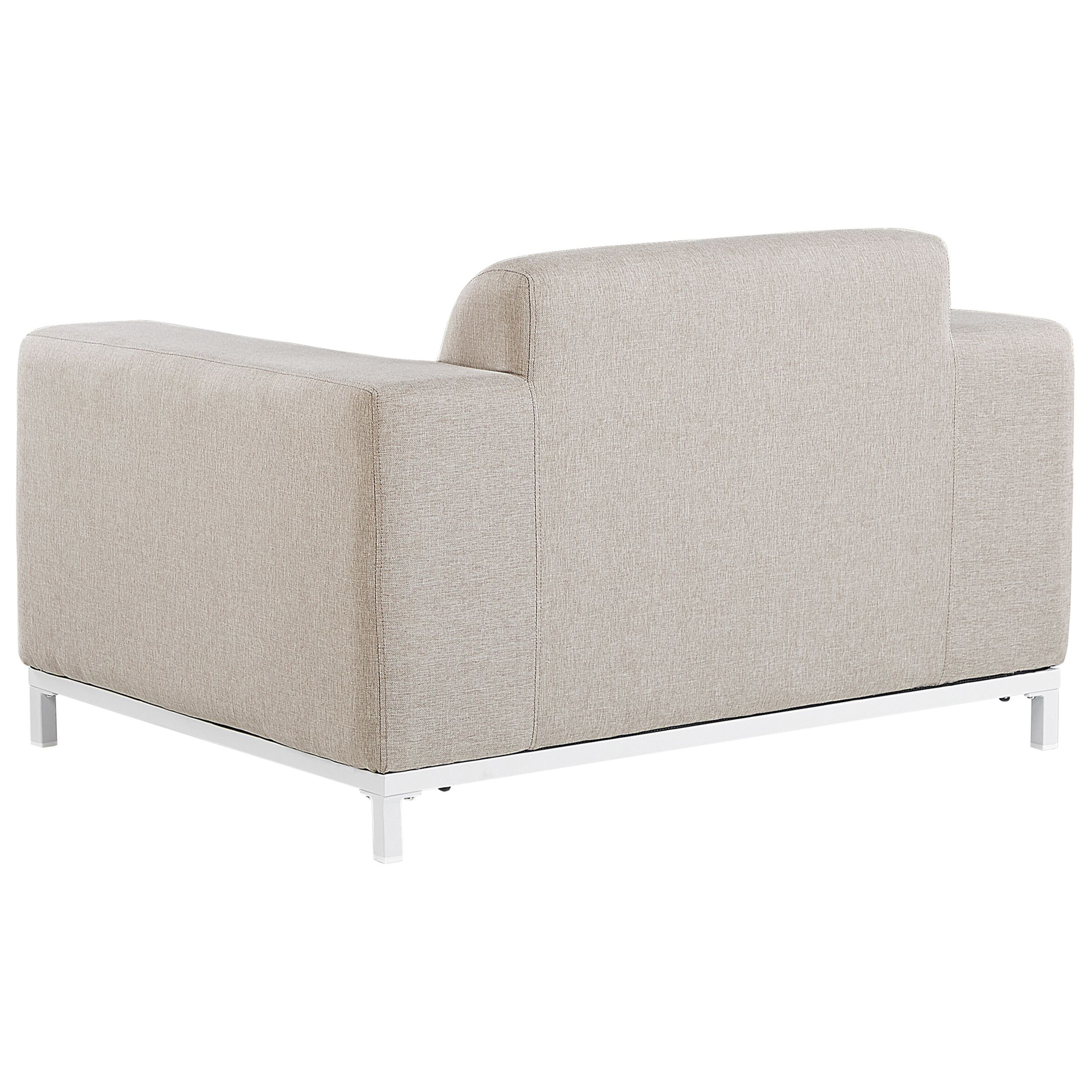 Fauteuil Tissu Beige ROVIGO - Beliani - Image 5