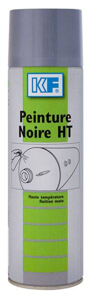 Peinture aérosol haute température Noire HT | 6028 - KF