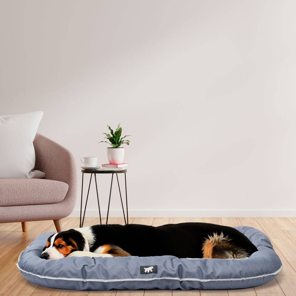 Ferplast - Ferplast Panier Chien Coussin Chien Grande Taille Tissu anti-rayures Lavable à 30°C.Matelas pour chien imperméable 120 x 80 x 13,5 cm.Gris - Imagen 3