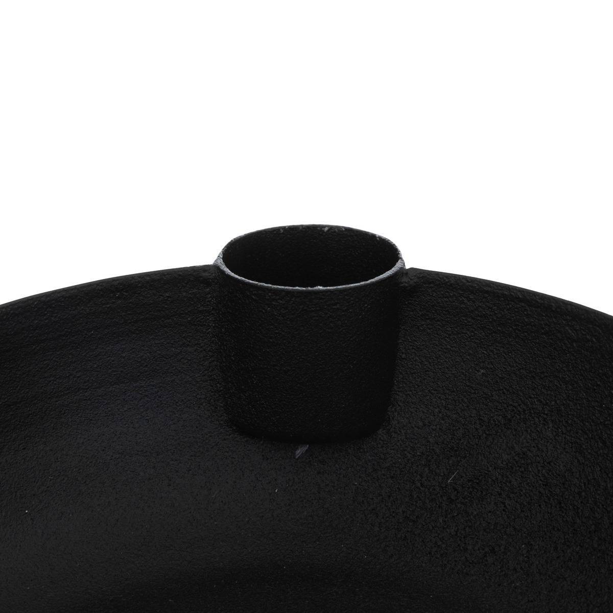 Atmosphera - Bougeoir "Jiling" en métal D14cm noir - Atmosphera Créateur d'intérieur - Imagen 3