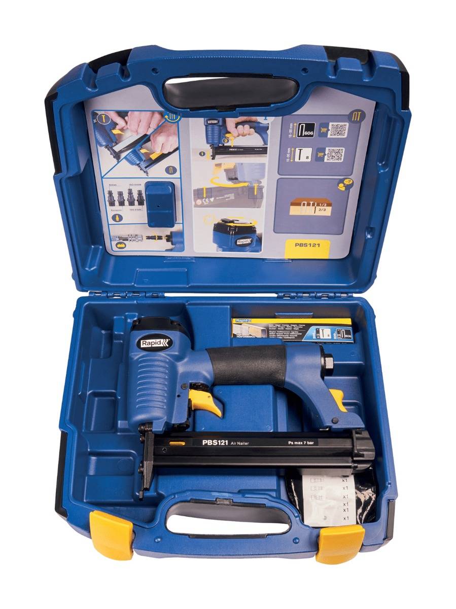 Agrafeuse-cloueuse pneumatique PBS121 pour agrafes 606/12-30 mm - 8/15-30 mm - Coffret - RAPID-ISABERG - 5000053 - Imagen 4