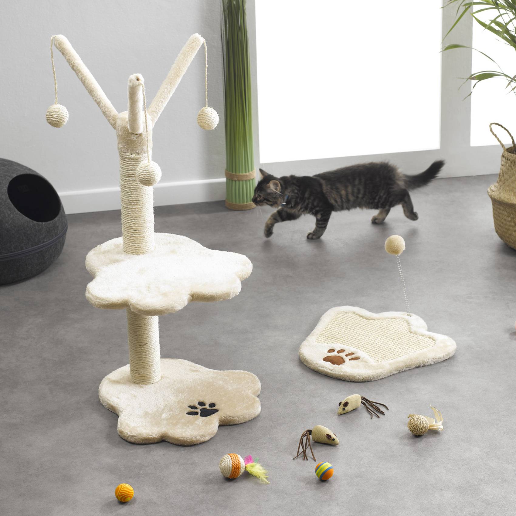 Love Story - Arbre à chat avec boules en sisal - Love Story - Imagen 1
