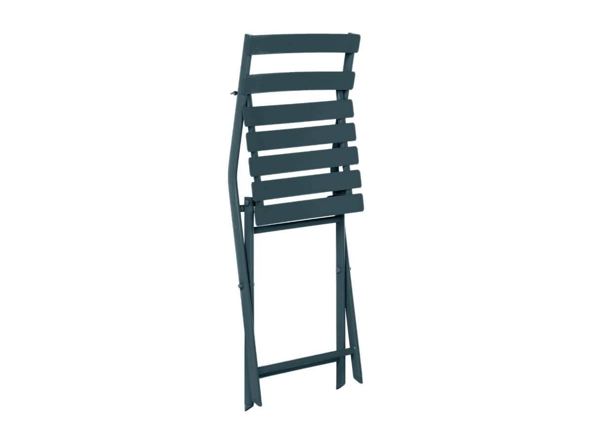 Hesperide - Salon de jardin carré en métal Greensboro 70 x 70 cm Bleu Canard avec 2 chaises - Hespéride - Imagen 8