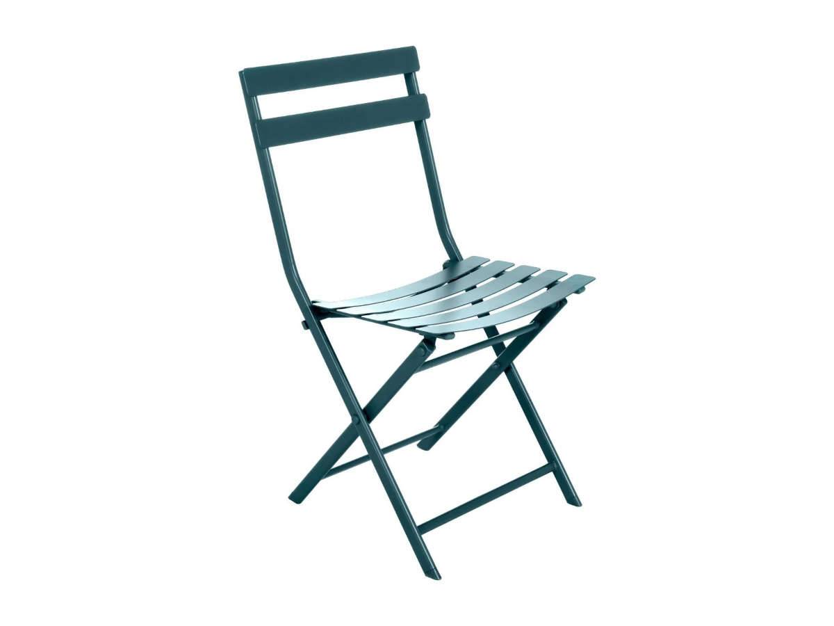 Hesperide - Salon de jardin carré en métal Greensboro 70 x 70 cm Bleu Canard avec 2 chaises - Hespéride - Imagen 9