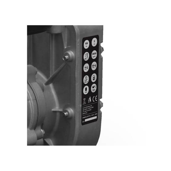 Pompe à eau 105 Cm3 3CV Raccords Ø 43mm Vide caves et regards 10M3 / heure VITO - Imagen 5