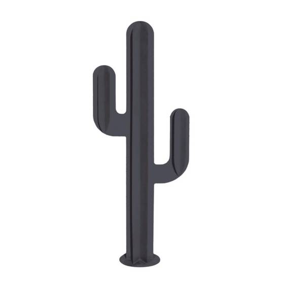Cactus métal 3 branches H:170 cm - Gris anthracite - Jardinex - Imagen 1
